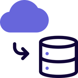 Cloud To Database  Icon