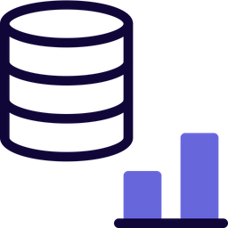 Database Bar Chart  Icon