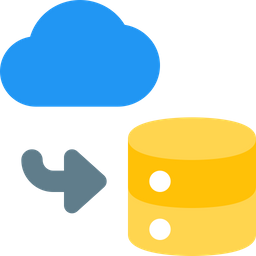 Cloud To Database  Icon