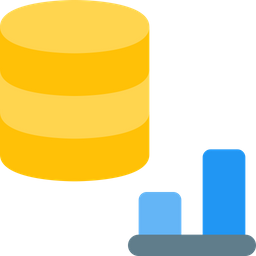 Database Bar Chart  Icon