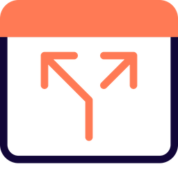 Browser Split Connection  Icon