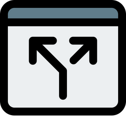 Browser Split Connection  Icon