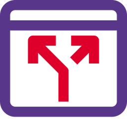 Browser Split Connection  Icon