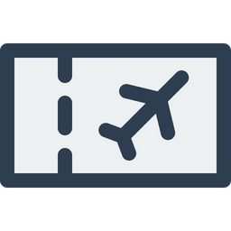 Airplane Ticket  Icon