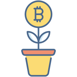 Bitcoin Growth  Icon