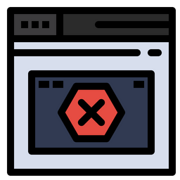 Browser Error  Icon