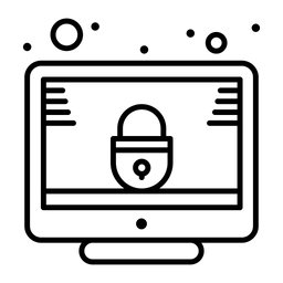 Computersperre  Symbol