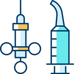 치과 관개 주사기  아이콘