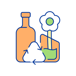 Flower in bottle  Icon