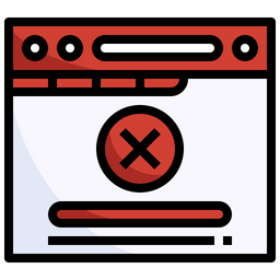 Browser Error  Icon