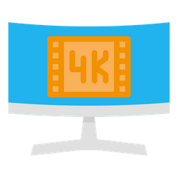 4 K Monitor  Icon