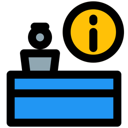 Flughafen-Informationszentrum  Symbol