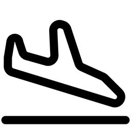 Ankunftsflug  Symbol