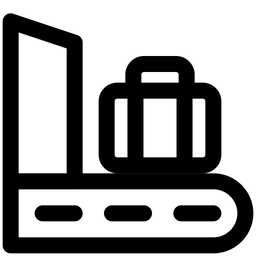 Gepäckkontrolle  Symbol