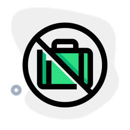 Bag Not Allowed  Icon