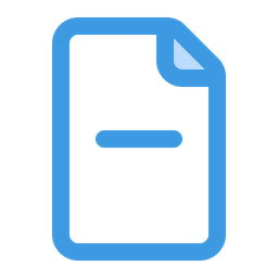 Delete Document  Icon