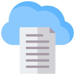 Cloud Document  Icon