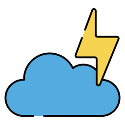 Cloud Storm Thunderstorm Weather Forecast Symbol