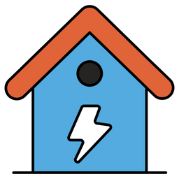 Energy House Energy Home Power House Symbol