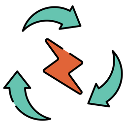 Energy Recycling Power Recycling Energy Reprocess Symbol