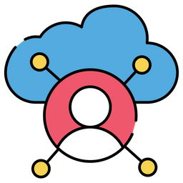 Cloud-Benutzer  Symbol