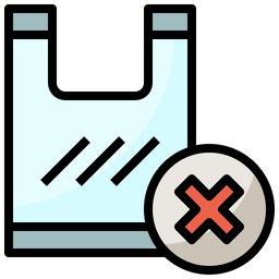 No Plastic Bags  Icon