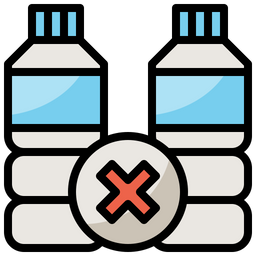 No Plastic Bottles  Icon