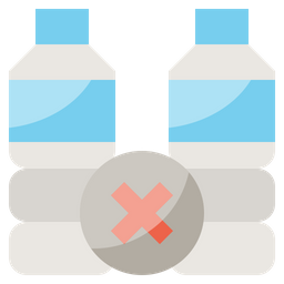 No Plastic Bottles  Icon