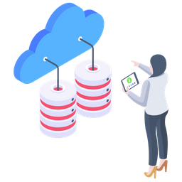 Cloud Database  Icon