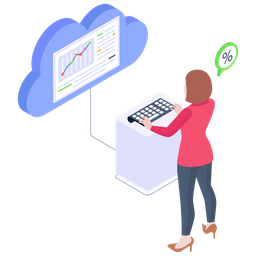 Contabilidade na nuvem  Ícone