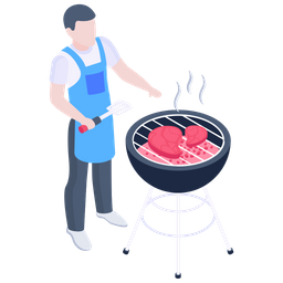 Camping Barbecue  Icon