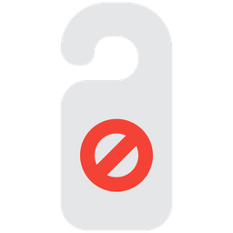 Block Door Hanger  Icon