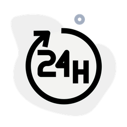 24 Stunden  Symbol