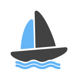 Bootfahren  Symbol