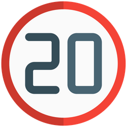 100 Km Speed  Icon