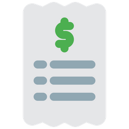 Bill Receipt  Icon