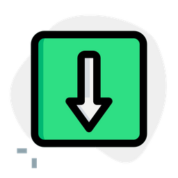 Down Arrow  Icon