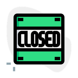 Closed Sign  Icon