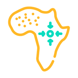 Mapa de áfrica  Icono