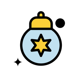 Weihnachtskugel Stern  Symbol