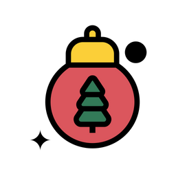 Weihnachtskugel baum  Symbol