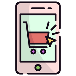 Mobile Shopping  Icon