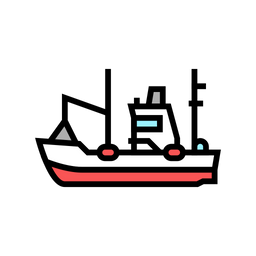 Fischerboot  Symbol