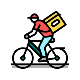 Bicycle Delivery  Icon