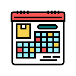 Delivery Schedule  Icon