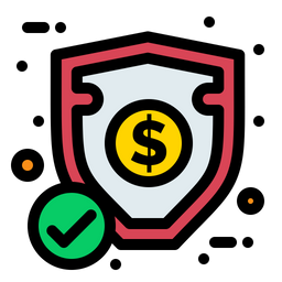 Check Dollar Shield  Icon