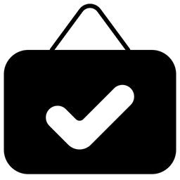 Genehmigen Schild  Symbol