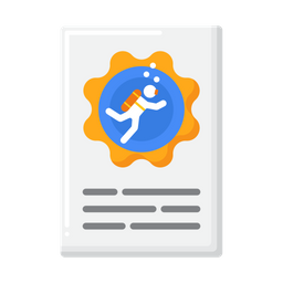 Diving Certificate  Icon