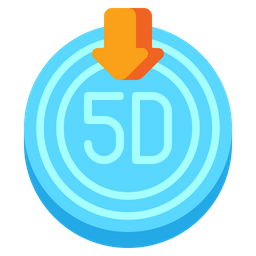 5 D Data  Icon