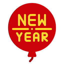 Neujahrsballon  Symbol